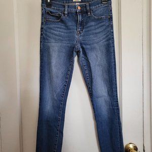 J.CREW 8" toothpick jean in Vista wash SIZE 27